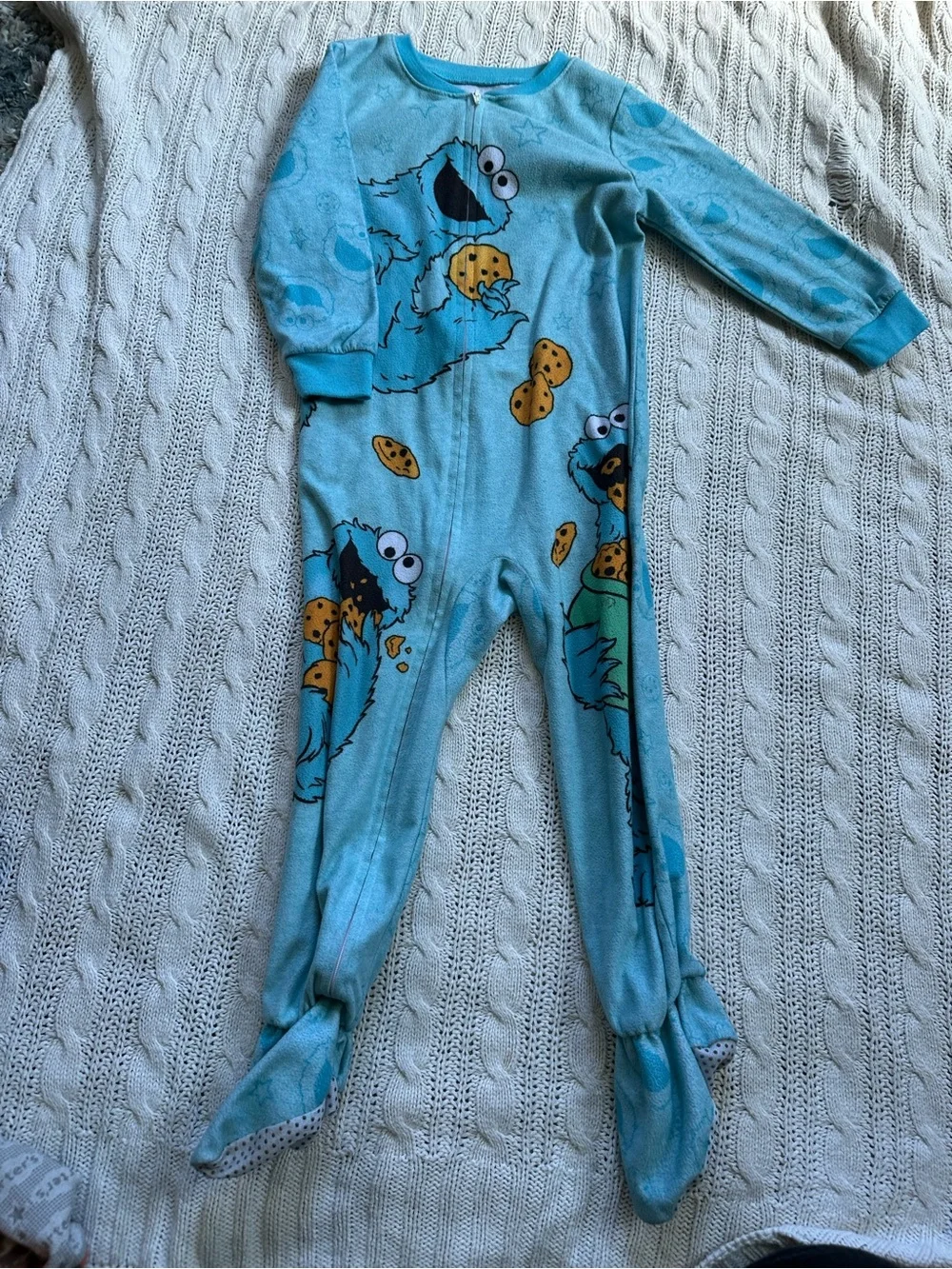 Carter's Boys' Camouflage Zip Pajama Top in Green, Blue and Gray